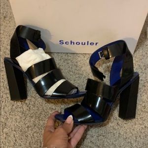 Proenza Schouler black sandals